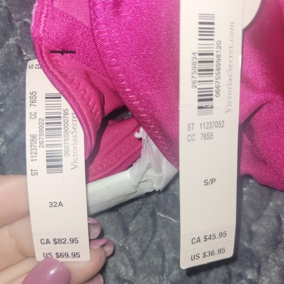 Victoria's Secret Pink Rhinestone Embellished High Waist Cheeky Bikini Set 32A S - Picture 3 of 8